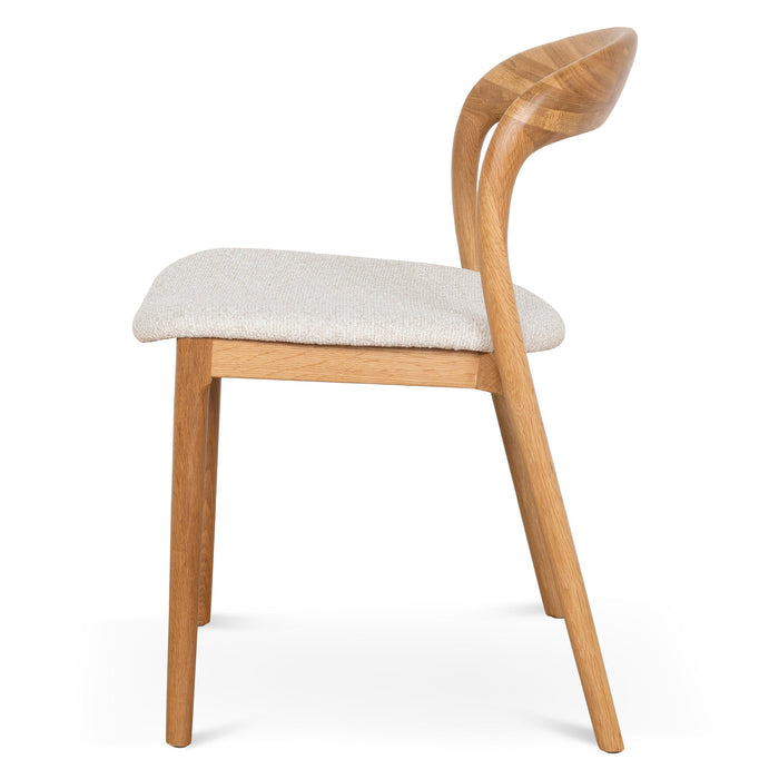 Set of 2 - Caspar Natural Dining Chair - Swady Beige