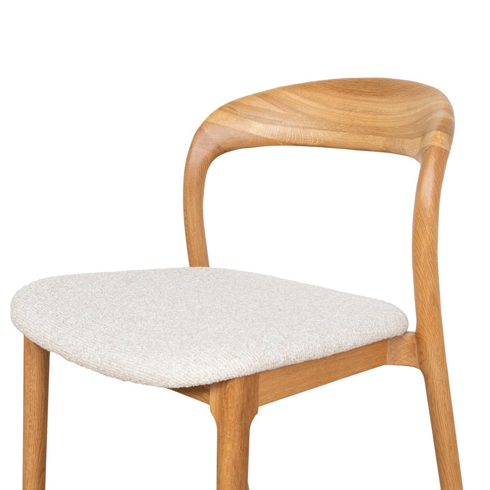Set of 2 - Caspar Natural Dining Chair - Swady Beige