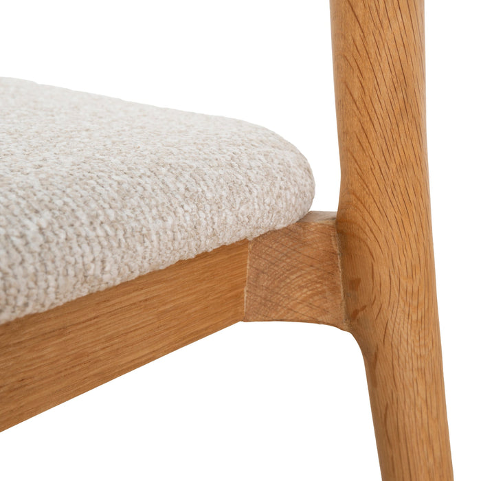 Set of 2 - Caspar Natural Dining Chair - Swady Beige