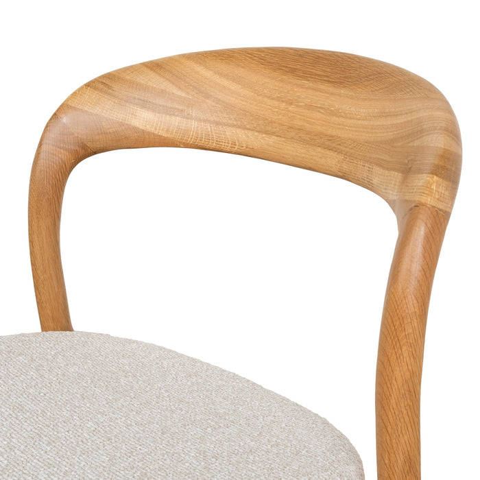 Set of 2 - Caspar Natural Dining Chair - Swady Beige