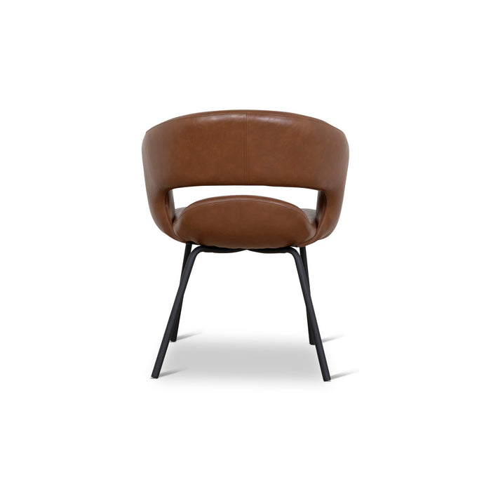 Set of 2 - Dalca Black Dining Chair - Antique Brown