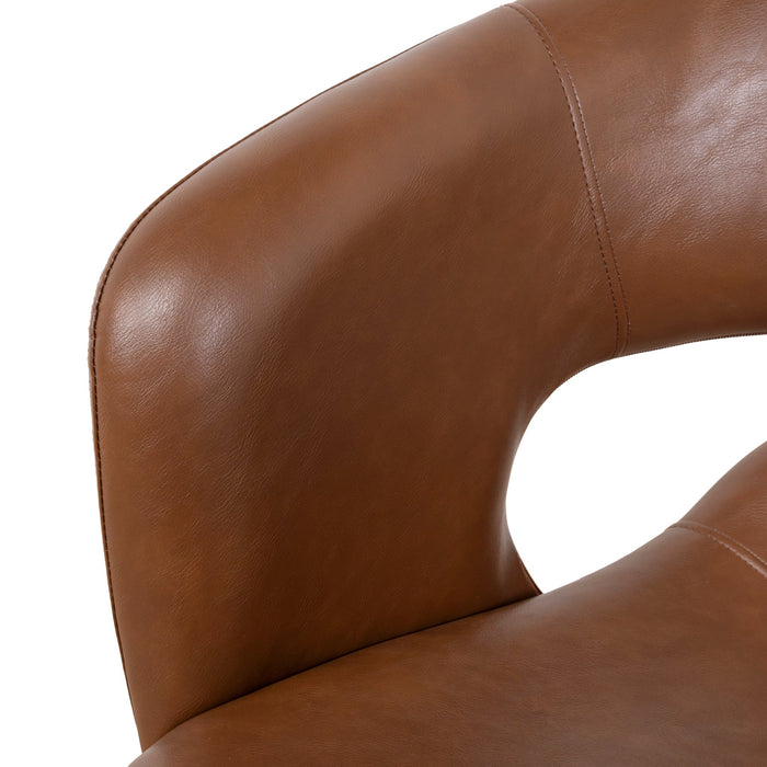 Set of 2 - Dalca Black Dining Chair - Antique Brown