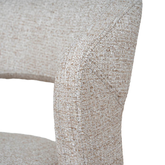 Set of 2 - Voss Dining Chair - Pale Beige