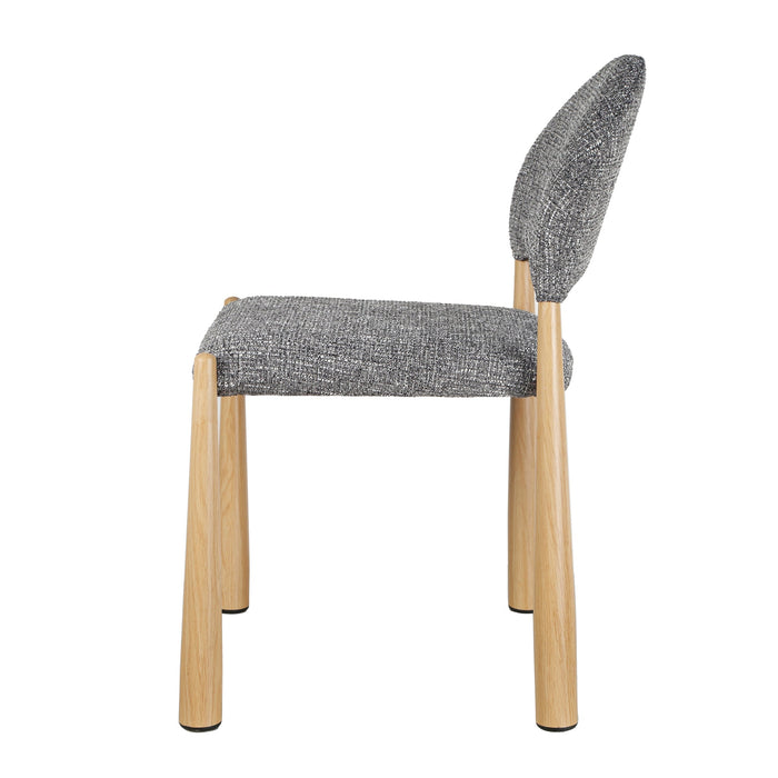 Set of 2 - Fabian Dining Chair - Neutral Grey