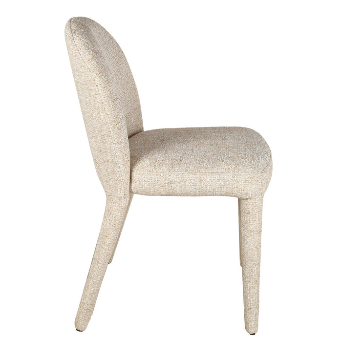 Set of 2 - William Dining Chair - Pale Beige