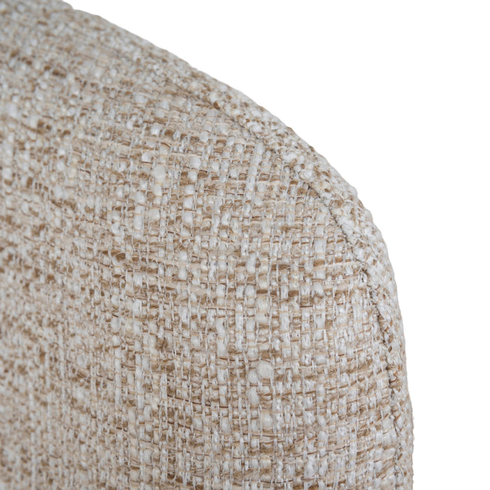 Cory Fabric Dining Chair - Pale Beige