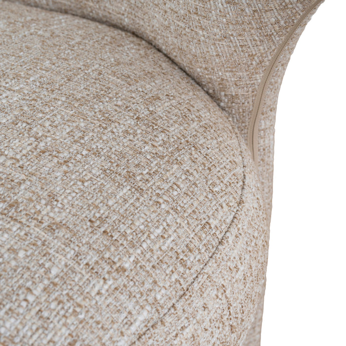 Cory Fabric Dining Chair - Pale Beige