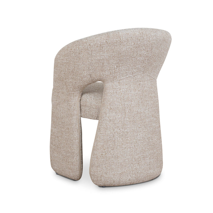 Undine Fabric Dining Chair - Pale Beige