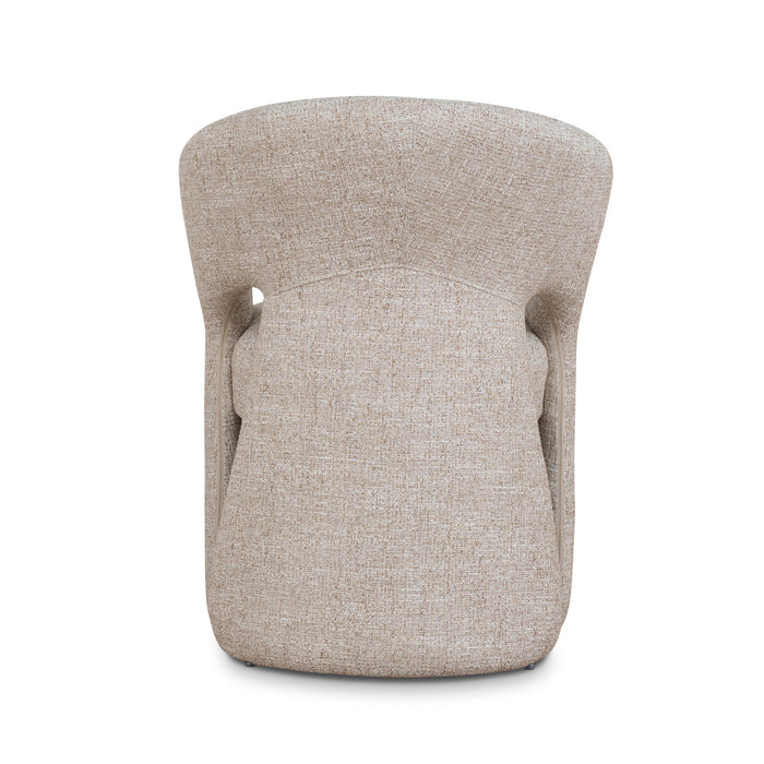Undine Fabric Dining Chair - Pale Beige