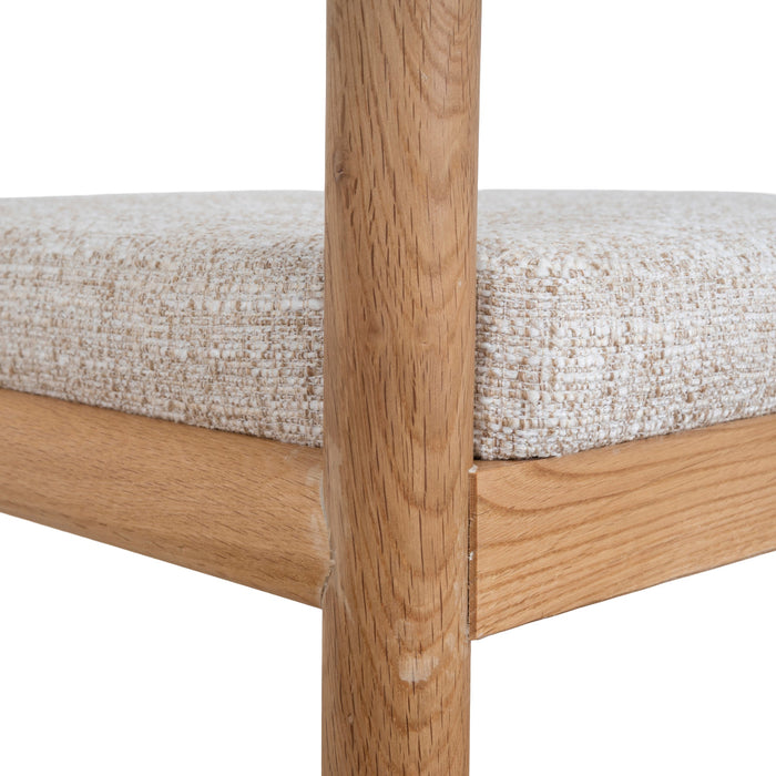 Set of 2 - Adir Natural Dining Chair - Pale Beige