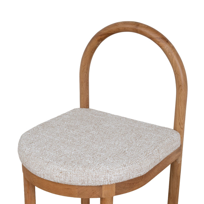 Set of 2 - Adir Natural Dining Chair - Pale Beige