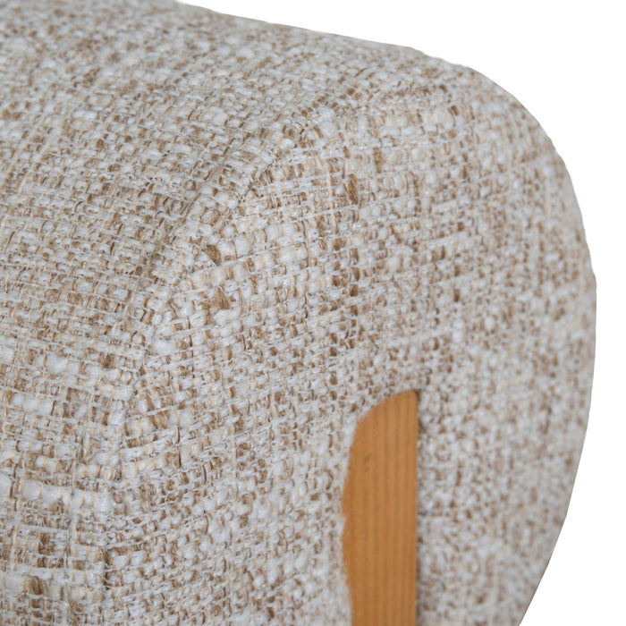Set of 2 - Remy Natural Dining Chair - Pale Beige