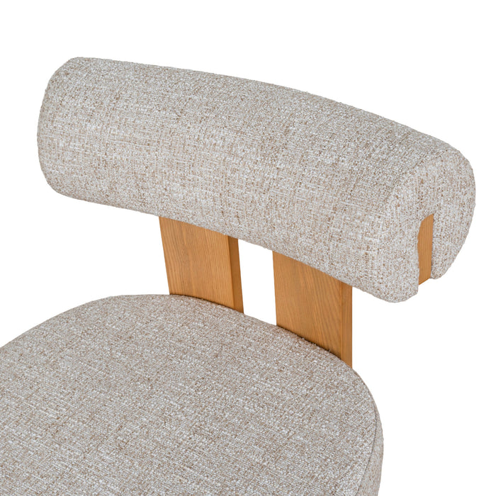 Set of 2 - Remy Natural Dining Chair - Pale Beige