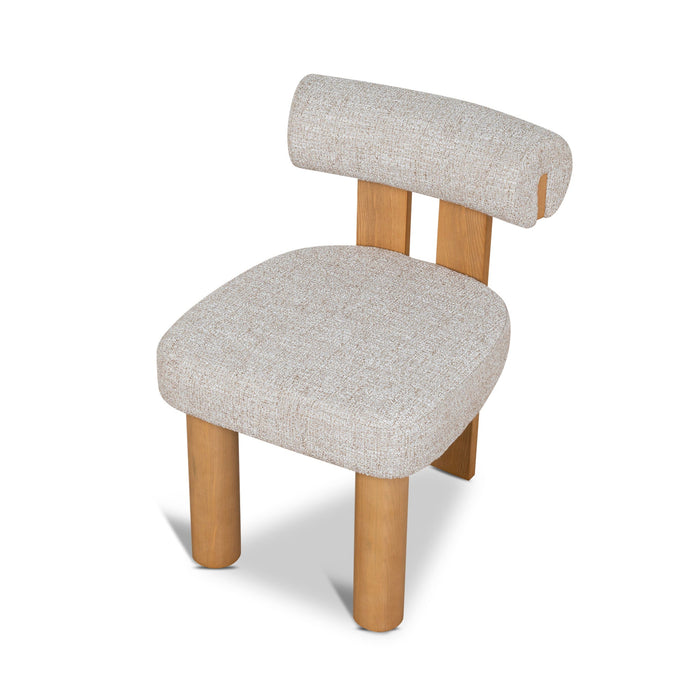 Set of 2 - Remy Natural Dining Chair - Pale Beige