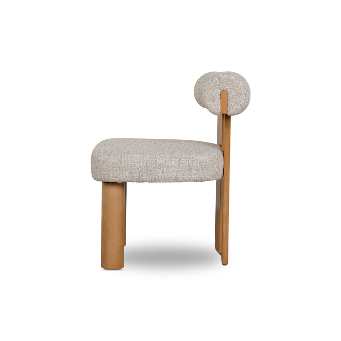 Set of 2 - Remy Natural Dining Chair - Pale Beige