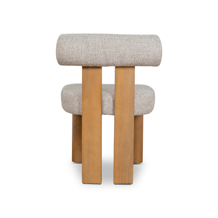 Set of 2 - Remy Natural Dining Chair - Pale Beige