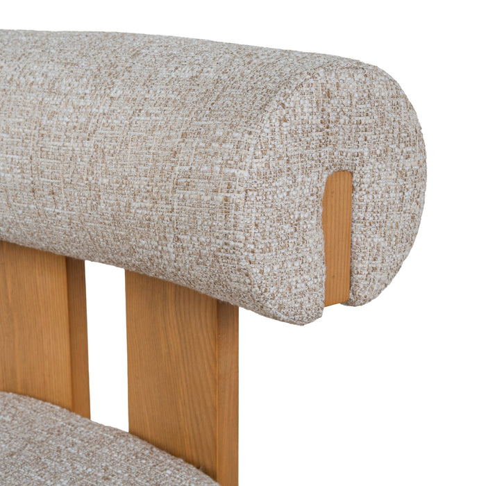 Set of 2 - Remy Natural Dining Chair - Pale Beige