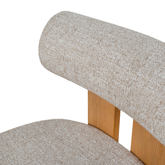 Set of 2 - Remy Natural Dining Chair - Pale Beige