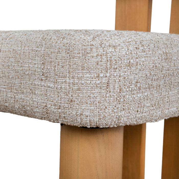 Set of 2 - Remy Natural Dining Chair - Pale Beige