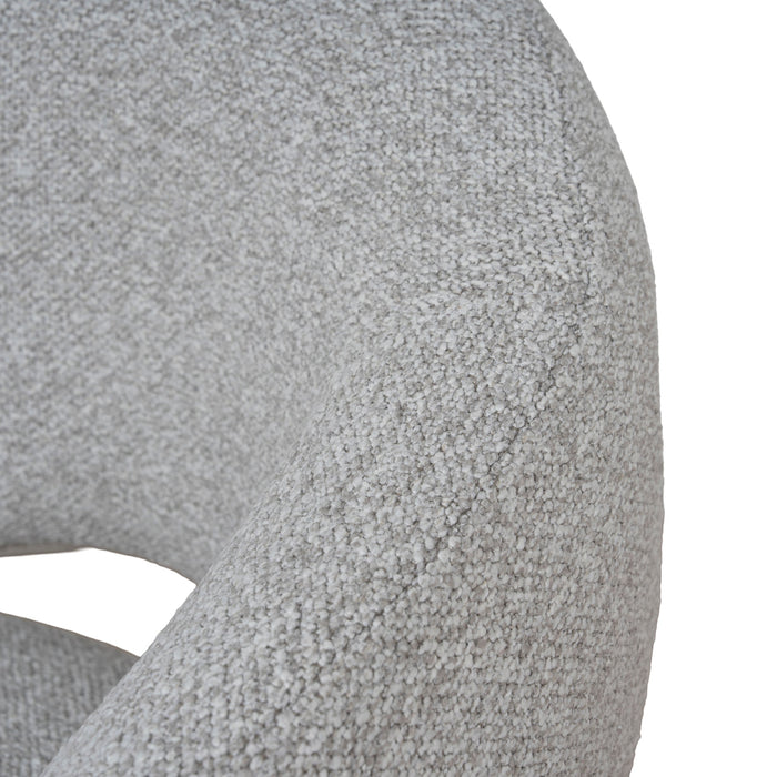 Set of 2 - Sora White Dining Chair - Clay Grey