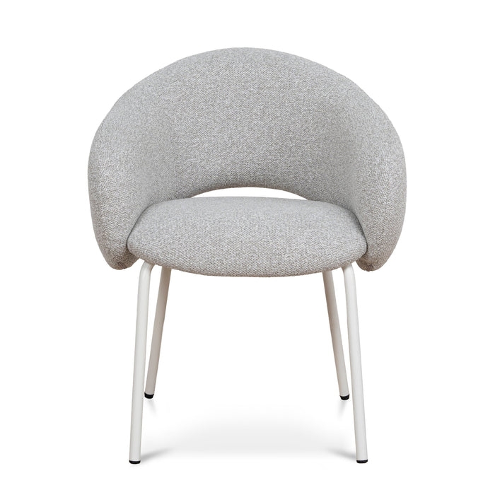 White Dining Chair - Clay Grey (Set of 2)