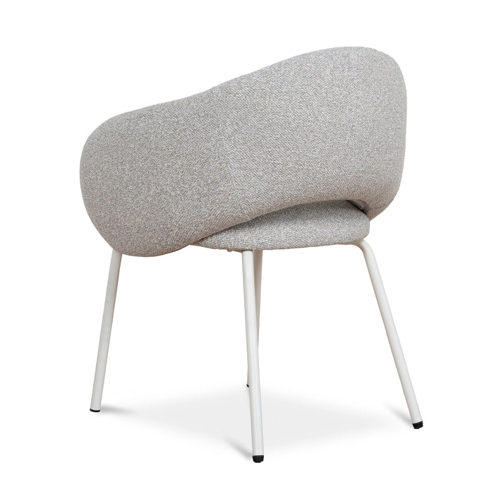 White Dining Chair - Clay Grey (Set of 2)