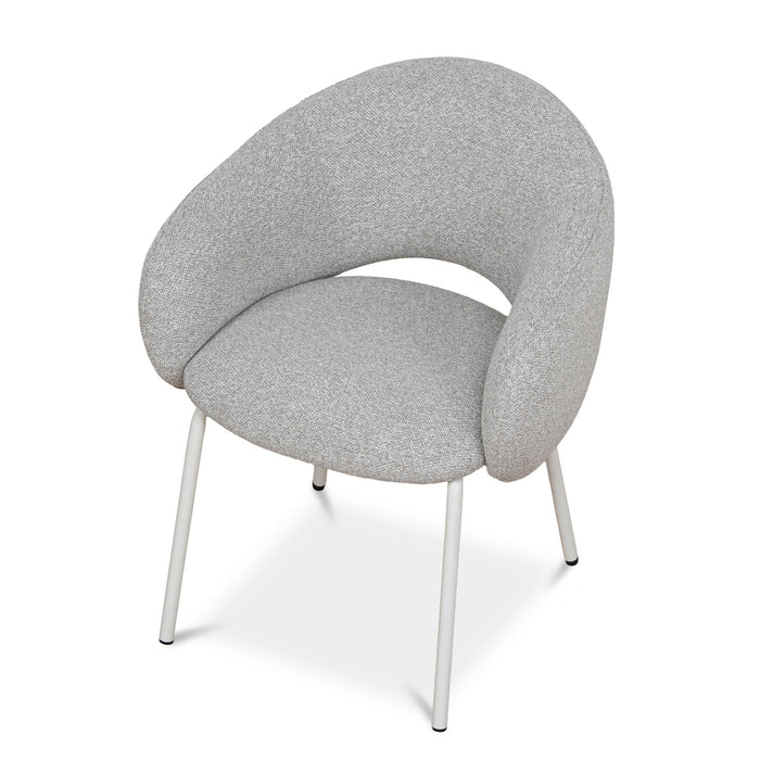White Dining Chair - Clay Grey (Set of 2)