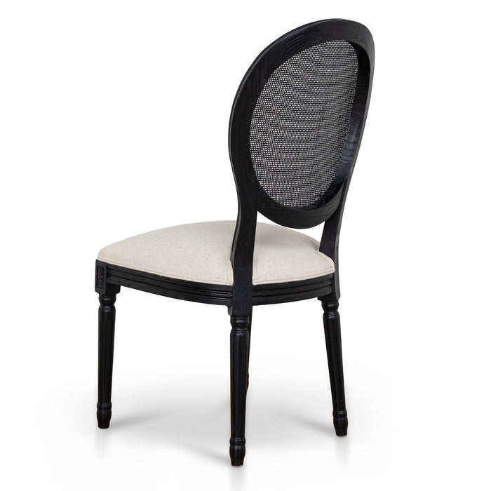 Lenora Black ELM Dining Chair - Dawn Beige (Set of 2)
