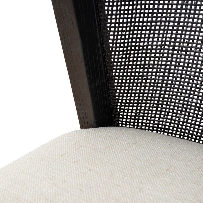 Set of 2 - Margie Black ELM Dining Chair - Dawn Beige