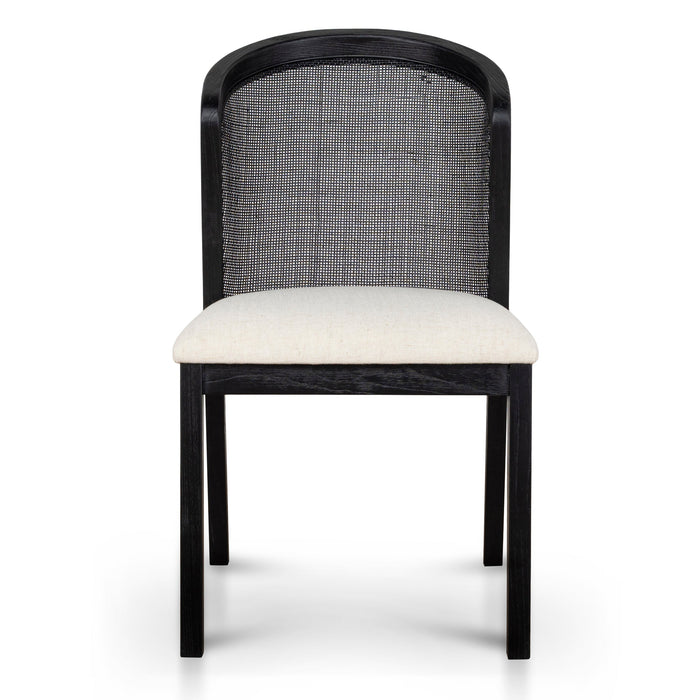 Black ELM Dining Chair - Dawn Beige (Set of 2)