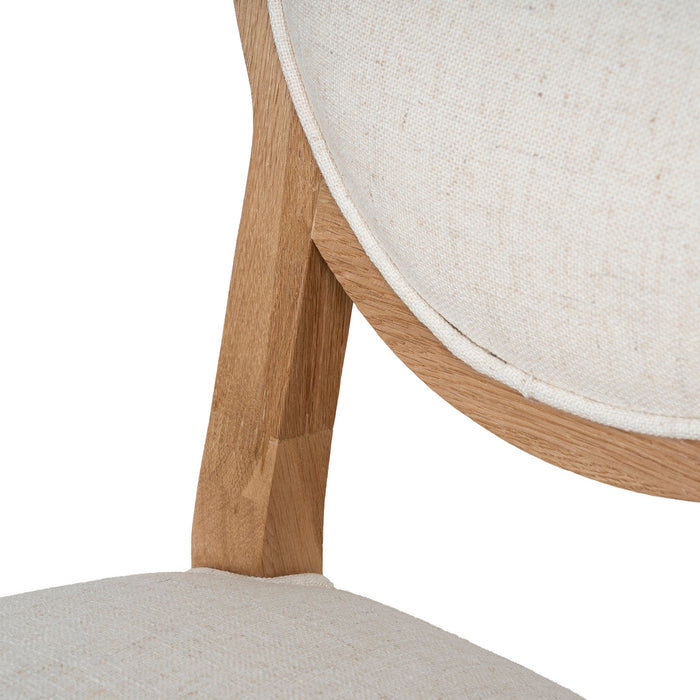 Set of 2 - Lula Natural Dining Chair - Dawn Beige