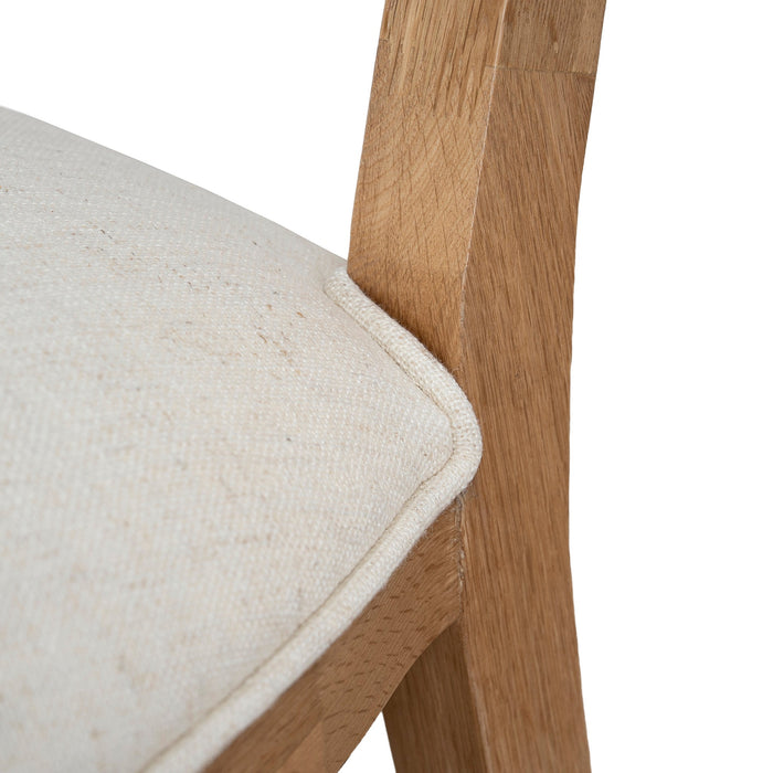 Set of 2 - Lula Natural Dining Chair - Dawn Beige