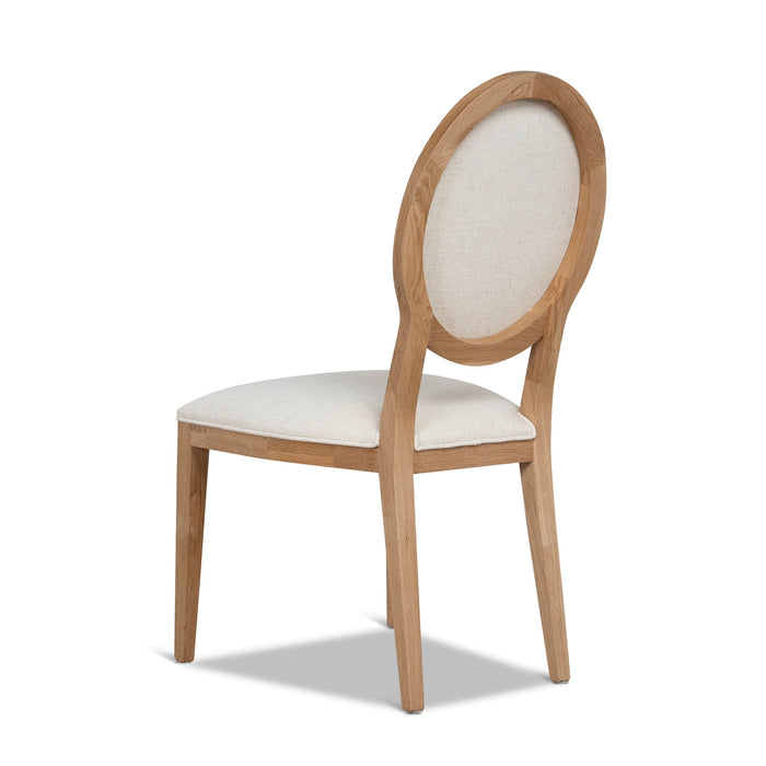 Set of 2 - Lula Natural Dining Chair - Dawn Beige