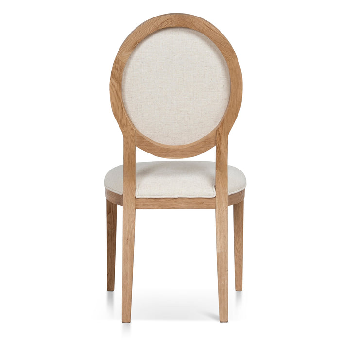 Set of 2 - Lula Natural Dining Chair - Dawn Beige