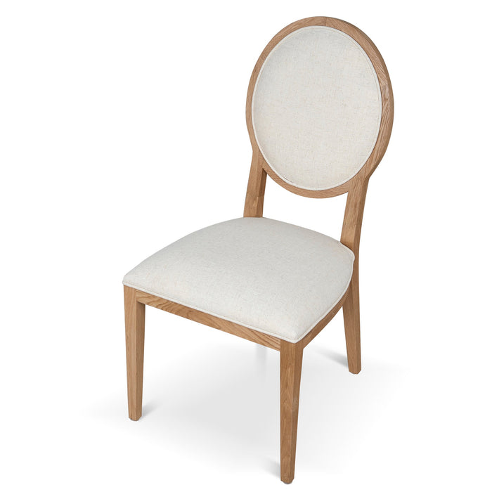 Set of 2 - Lula Natural Dining Chair - Dawn Beige
