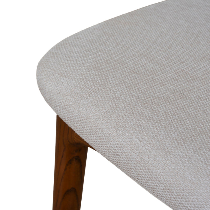 Walnut Dining Chair - Naxos Beige (Set of 2)