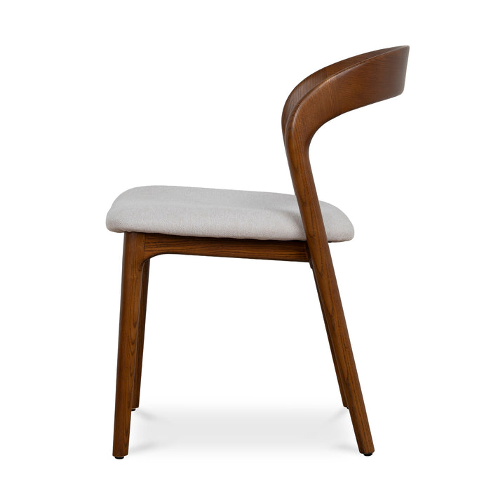 Walnut Dining Chair - Naxos Beige (Set of 2)