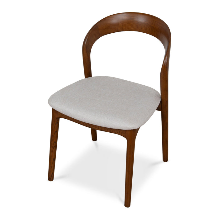Set of 2 - Marlow Walnut Dining Chair - Naxos Beige