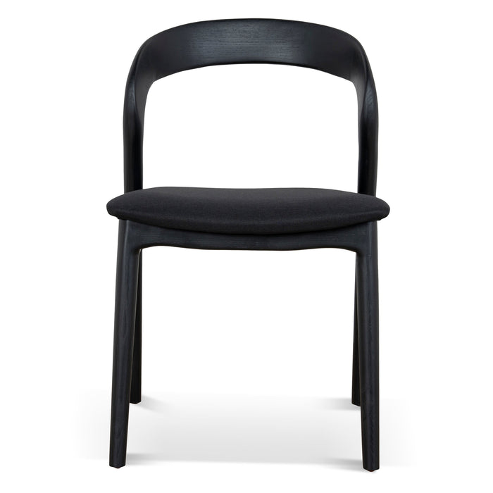 Set of 2 - Marlow Dining Chair - Full Black