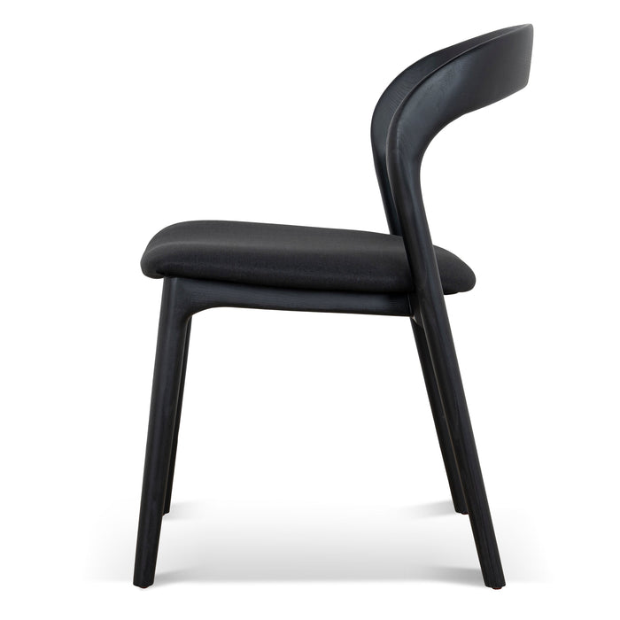 Set of 2 - Marlow Dining Chair - Full Black
