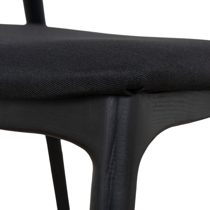 Set of 2 - Marlow Dining Chair - Full Black