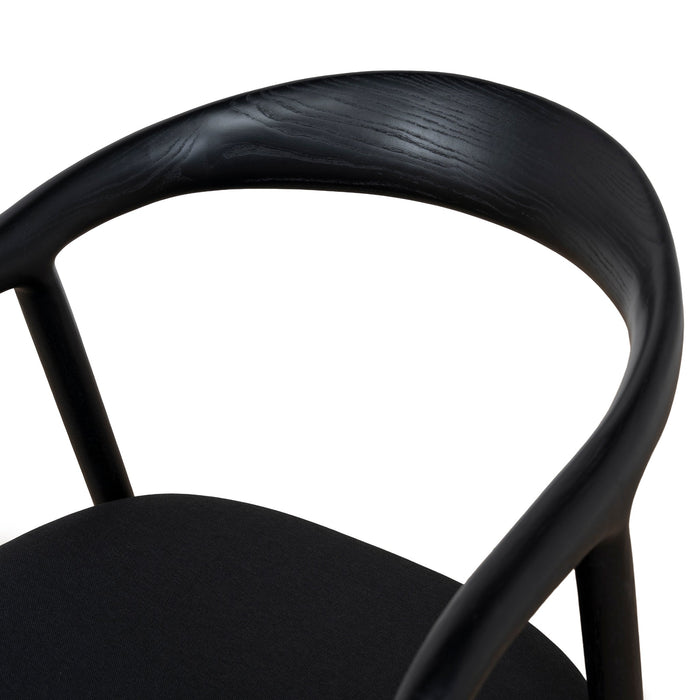 Set of 2 - Rowan Dining Chair - Full Black