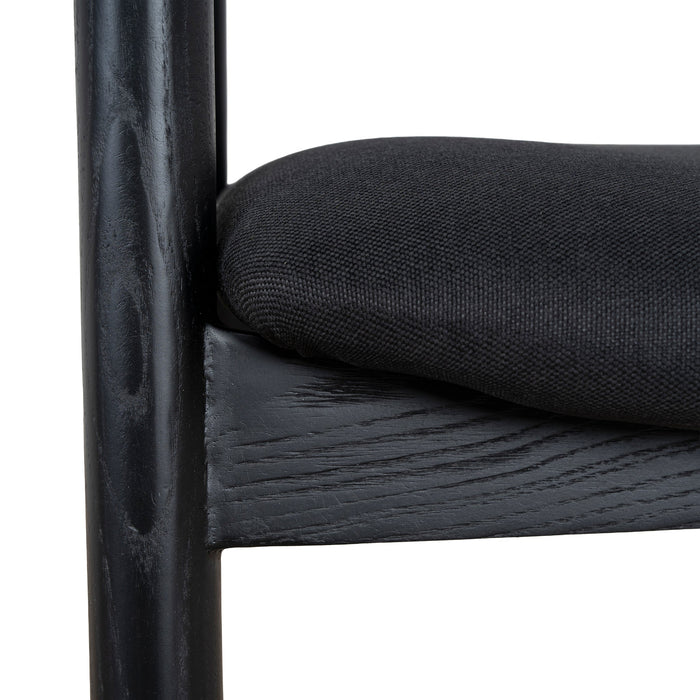 Set of 2 - Rowan Dining Chair - Full Black