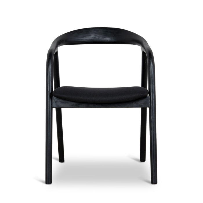 Set of 2 - Rowan Dining Chair - Full Black