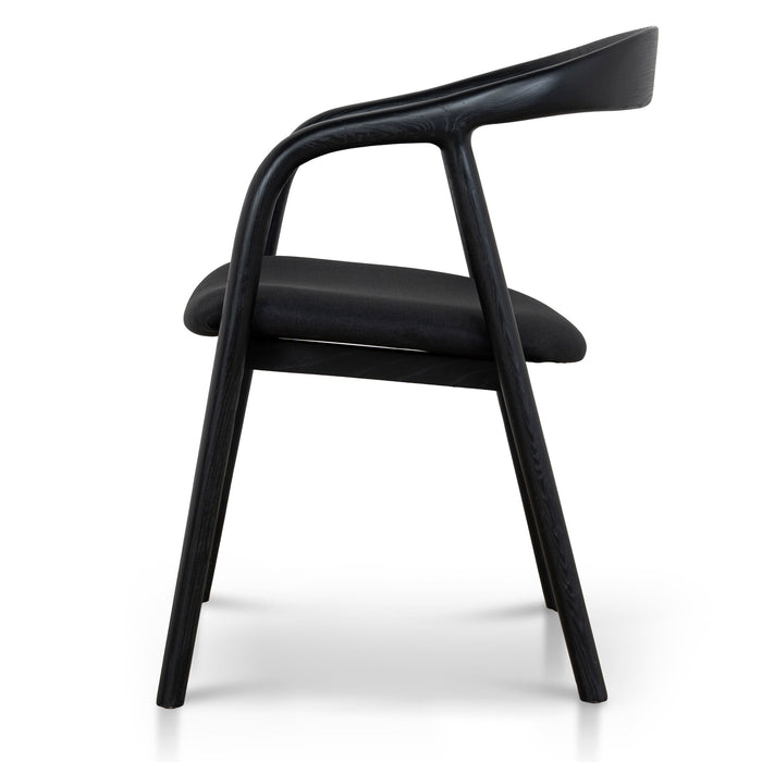 Set of 2 - Rowan Dining Chair - Full Black