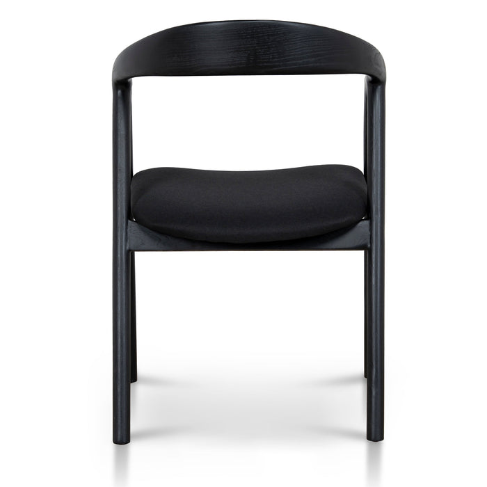 Set of 2 - Rowan Dining Chair - Full Black