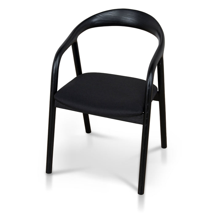 Set of 2 - Rowan Dining Chair - Full Black