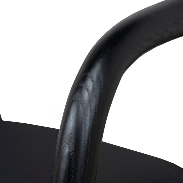 Set of 2 - Rowan Dining Chair - Full Black