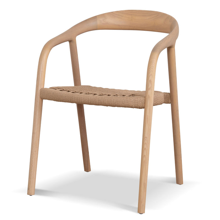 Set of 2 - Rowan Rattan Dining Chair - Natural