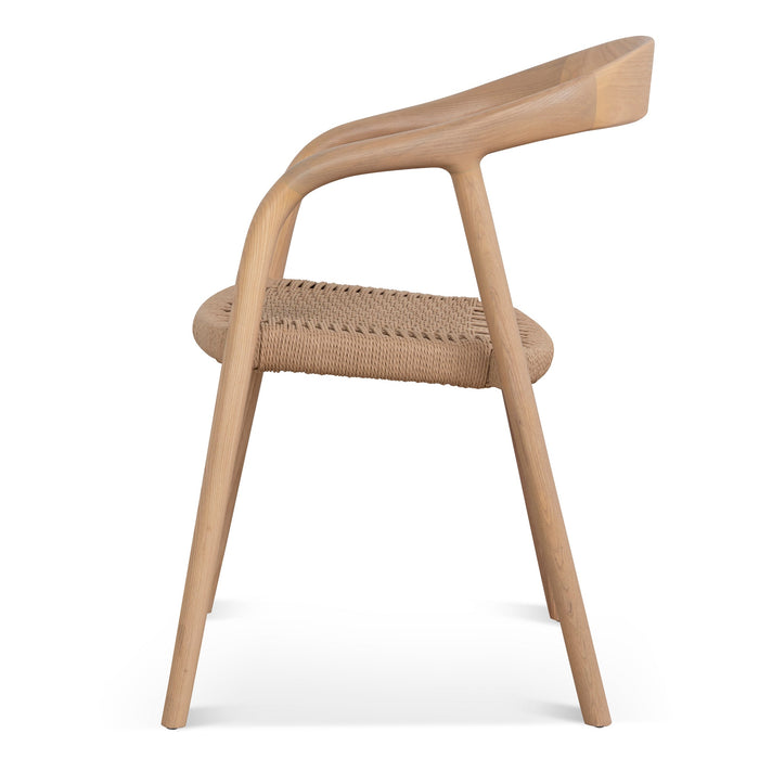 Set of 2 - Rowan Rattan Dining Chair - Natural